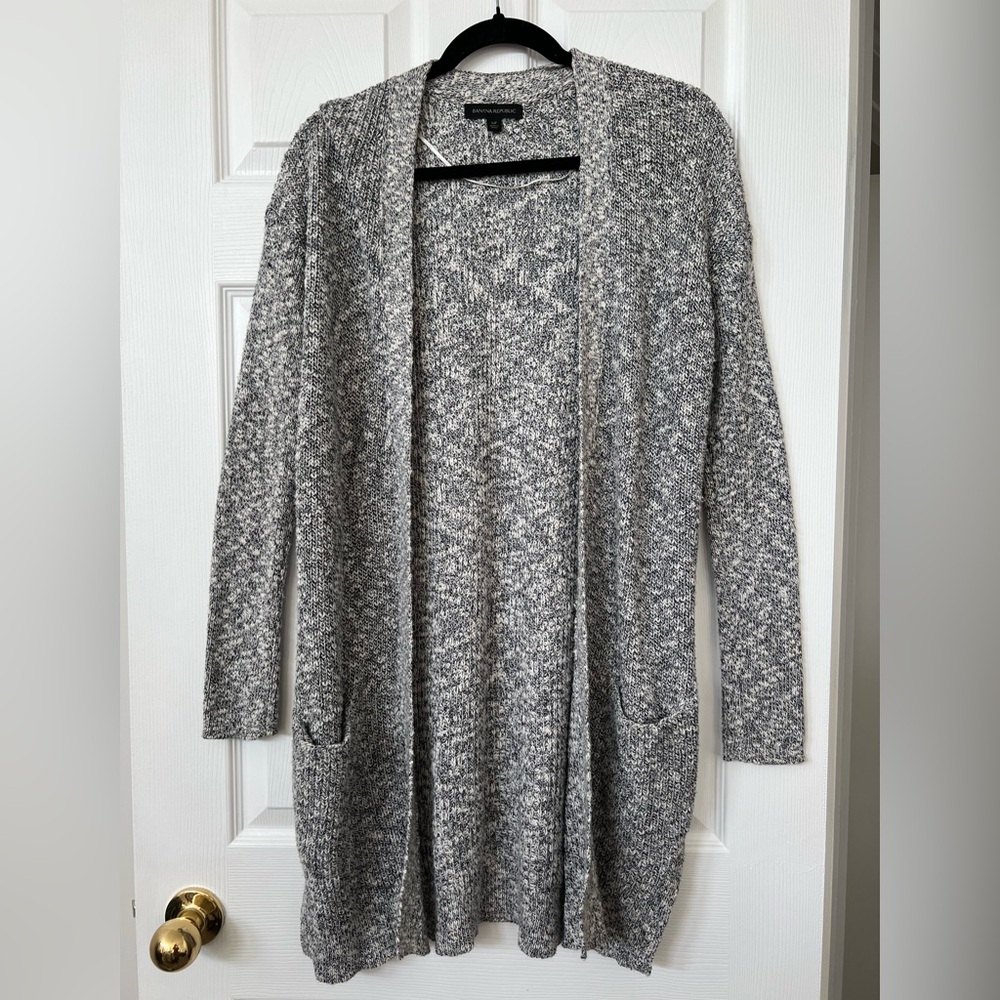 Banana Republic Gray Open Front Cardigan Sweater